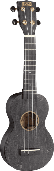 Soprano Ukulele Slim Satin Black + Gig Bag