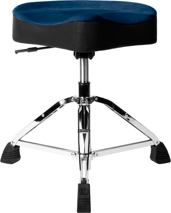 Drum throne, blue pneumatic adjustment