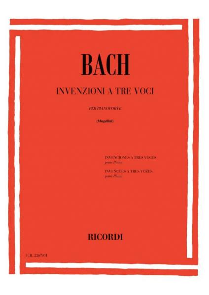 Ricordi BACH J.S. - INVENZIONI A 3 VOCI ANNOTATA - PIANO