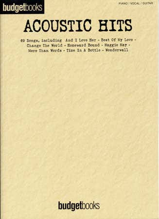 Hal Leonard BUDGETBOOKS ACOUSTIC HITS - PVG
