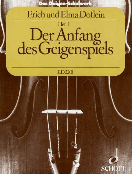 Schott Doflein Elma / Doflein Erich - Das GEIGEN-schulwerk Band 1 - Violin