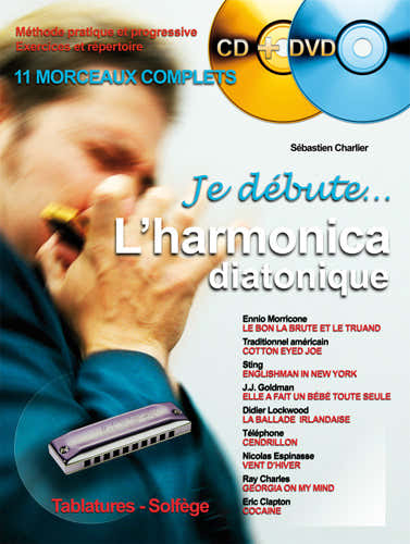 Charlier S. - Je Debute L'harmonica CD + DVD
