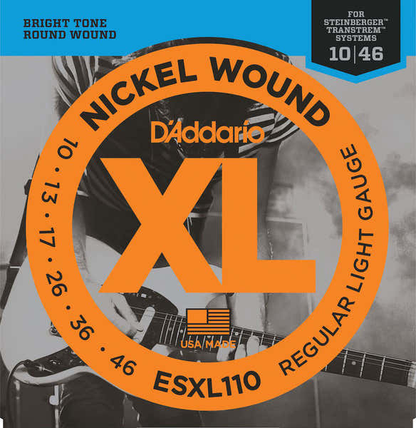 D'ADDARIO ESXL110 NICKEL WOUND ELECTRIC GUITAR STRINGS REGULAR LIGHT DOUBLE BALL END 10-46