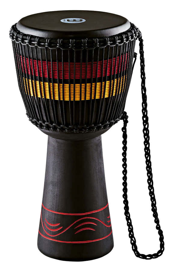 DJEMBE FIBER 12" ROUGE NATURAL