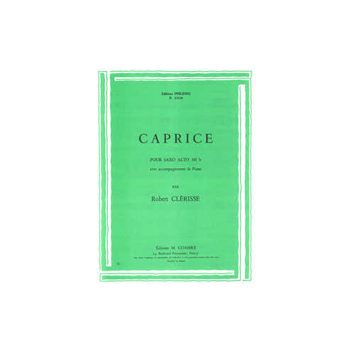 Combre Clerisse - Caprice - Saxophone et Piano