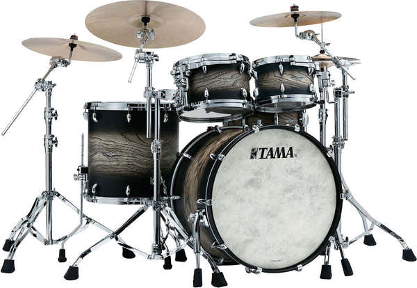 Tama Star Walnut Stage 22 Satin Black Japanese Sen Burst