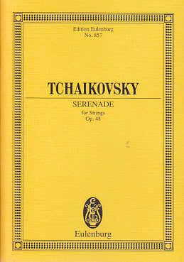 Eulenburg Tchaikovsky P. I. - Sérénade Pour Cordes En Do Maj. Op. 48 - Conducteur De Poche