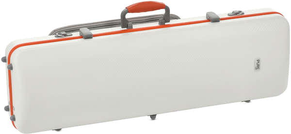 Gewa VIOLIN CASE POLYCARBONATE FUN 4/4 - 1/2 WHITE / ORANGE