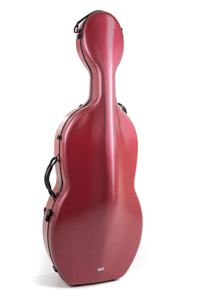 Gewa CELLO CASE POLYCARBONAT 4.6 4/4 RED ROLLY