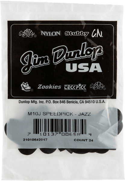 Dunlop 24 x Speedjazz Black Reverse Angle LH Medium