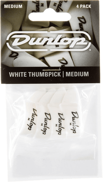 Dunlop 4 x Thumbpick White Medium