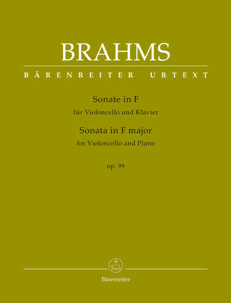 Barenreiter Brahms - Sonata In F Major Op.99 - Violoncelle & Piano