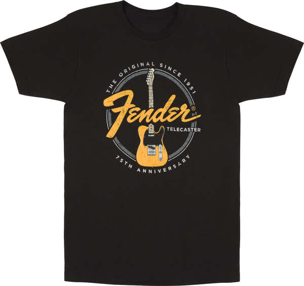 "XXL" T-Shirt 75th Telecaster Vintage Black