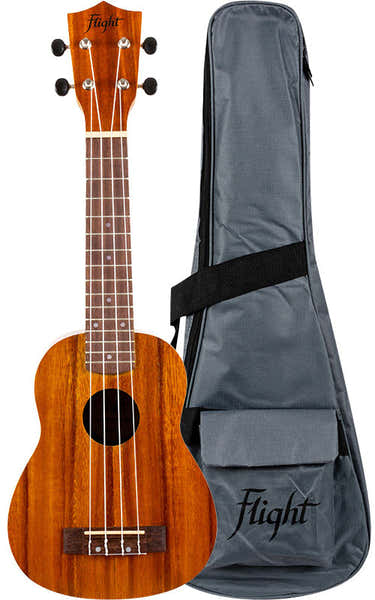 Flight NUS250 Soprano Ukulele - Acacia -