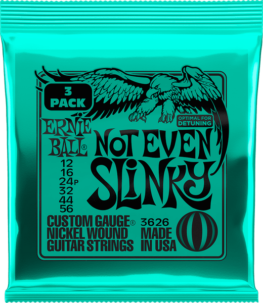 Ernie Ball 3626 Not Even Slinky 12-56 Pack of 3