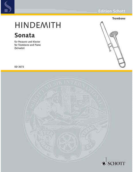 Schott Hindemith - Sonata - Trombone et Piano