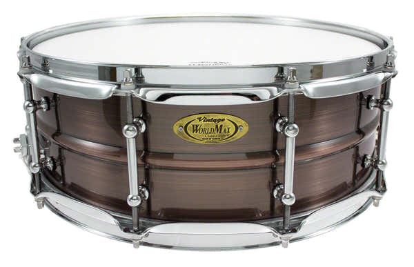 BKR-5014SH - BLACK DAWG 14" X 5" SNARE DRUM - BRUSHED RED COPPER BRASS SHELL