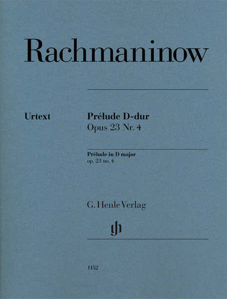Henle Verlag Rachmaninov S. - Prelude D-dur Op.23 N°4 - Piano