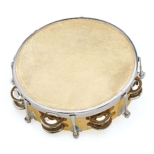 Tambourine Natural Skin 20 CM + Jingles