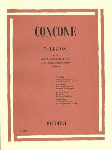 Ricordi CONCONE G. - 50 LEZIONI DI CANTO OP. 9 - CHANT