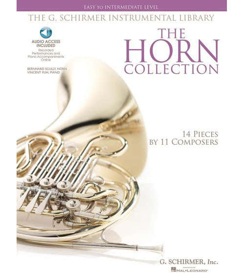 Schirmer HORN COLLECTION + AUDIO ACCESS - EASY TO INTERMEDIATE LEVEL - COR PIANO
