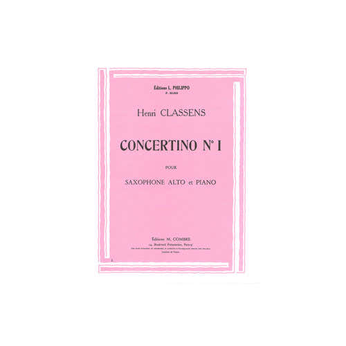 Combre Classens - Concertino No.1 - Saxophone et Piano