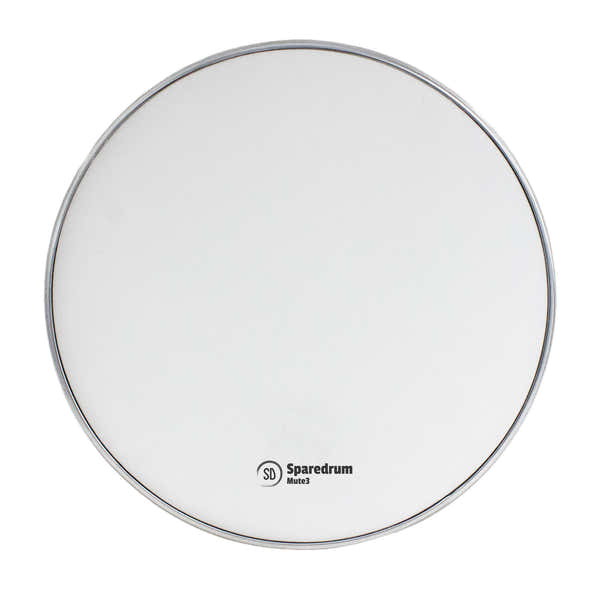 Sparedrum M2W12 - 12" MESH HEAD MUTE 2-PLY - SILENT - WHITE