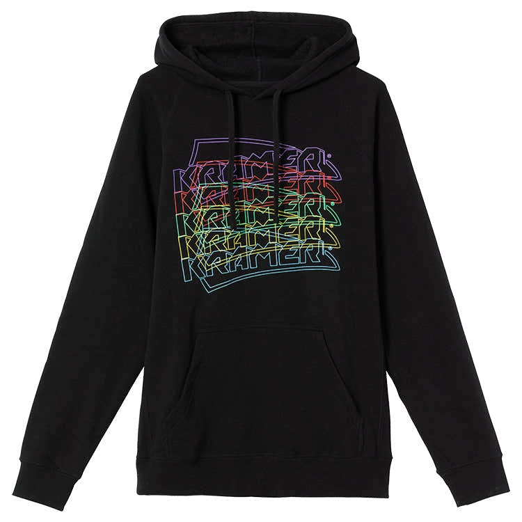 "M" Kramer Neon Pullover Hoodie (Black)