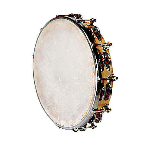 Tambourine Natural Skin - 25 CM + Jingles