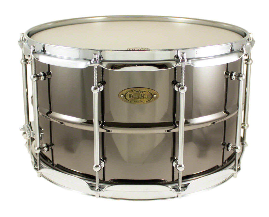 BK-8014SH - BLACK DAWG 14" X 8" SNARE DRUM - BRASS SHELL