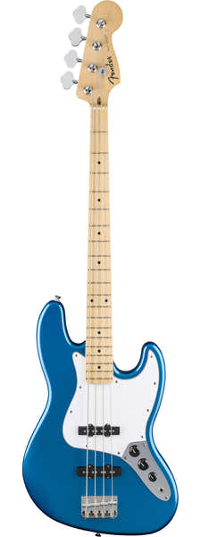 Fender Standard Jazz Bass MN White Pickguard Aqua Marine Metallic