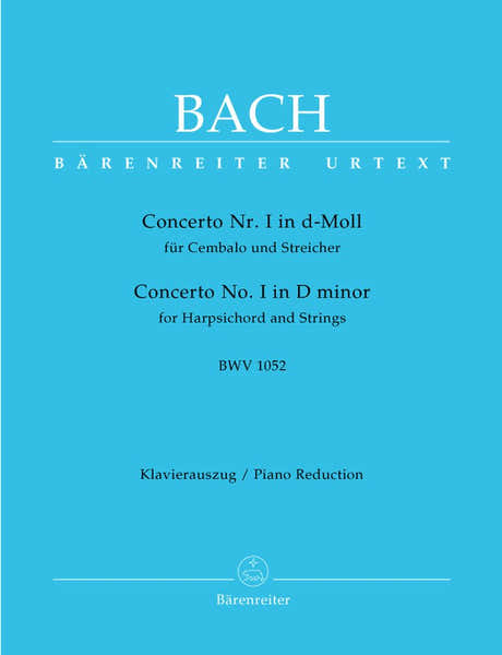 Barenreiter Bach J.S. - Concerto N°1 En Re Mineur BWV 1052 - Clavecin