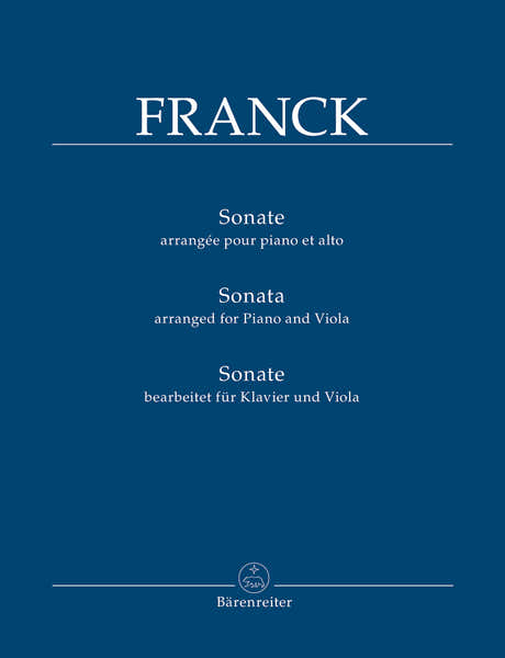 Barenreiter Franck Cesar - Sonate Arrangee Pour Alto & Piano