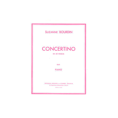 Combre Bourdin - Concertino En Ré Mineur - Piano