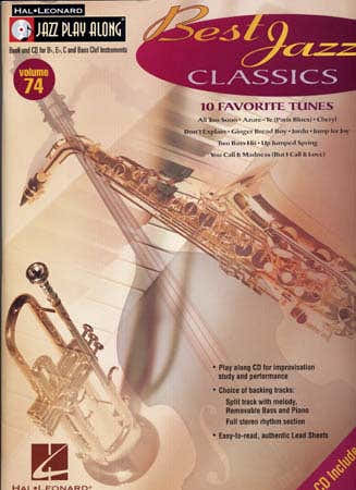 Hal Leonard Jazz Play Along Vol.74 - Best Jazz Classics + Cd - Bb, Eb, C Instruments