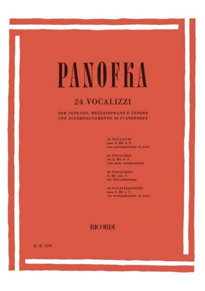 Ricordi PANOFKA H. - 24 VOCALIZZI OP 81 - CHANT