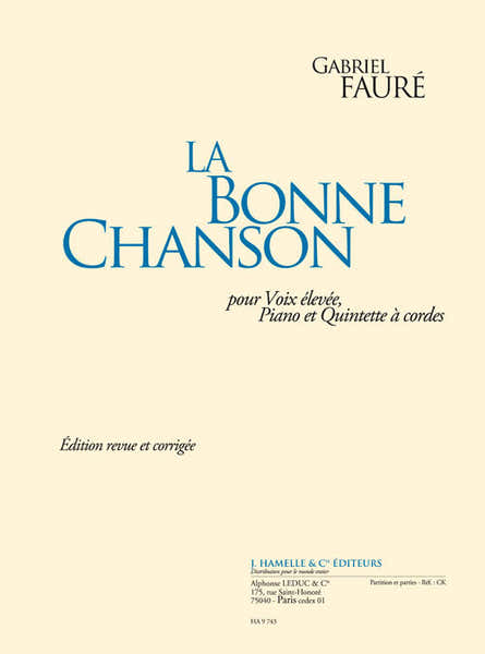 Leduc La Bonne Chanson