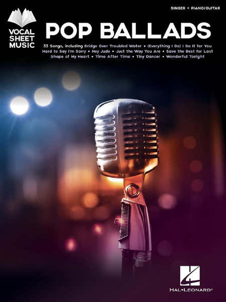 Hal Leonard Pop Ballads - Piano Voix Guitare