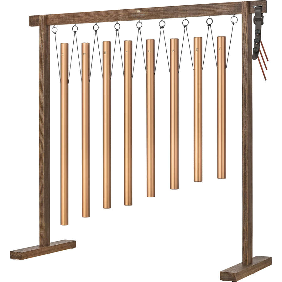 8-piece Sound Bath Tube Chime Set 440 Hz Bronze