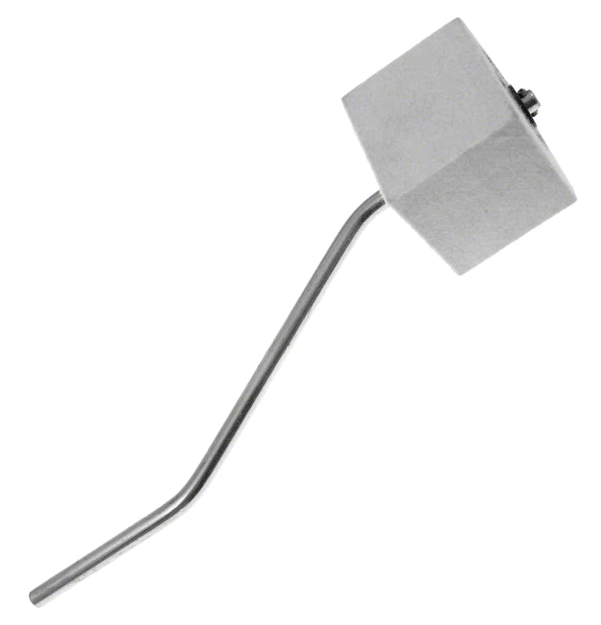 Felt Beater White Square Felt - Bent Shaft Double Pedal