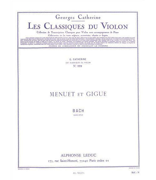 Leduc Bach J.S. - Menuet et Gigue - Violon & Piano