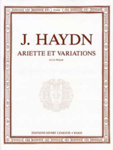 Lemoine Haydn Joseph - Ariette et Variations En La Maj. - Piano