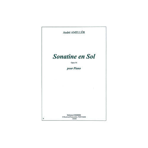 Combre Ameller Andre - Sonatine En Sol Op.54 - Piano