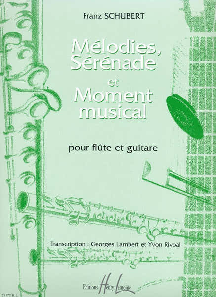 Lemoine Schubert - Mélodies Sérénade Moment... - Flûte Et Guitare