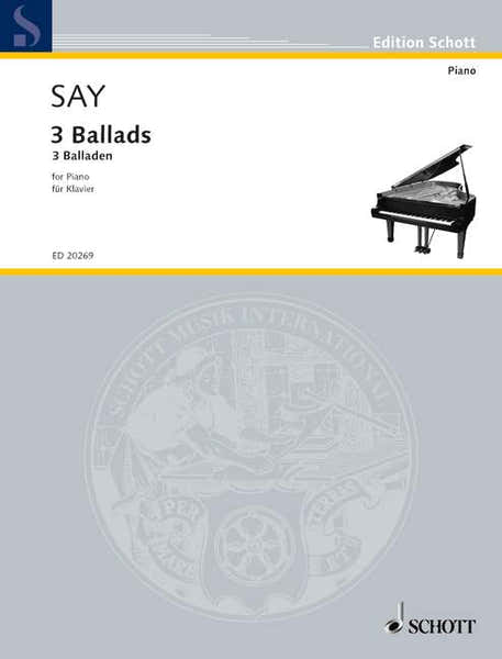 Schott Say Fazil - 3 Ballads - Piano