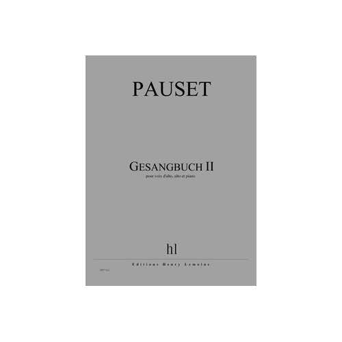 Jobert Pauset - Gesangbuch Ii - Voix D'Alto Alto Et Piano