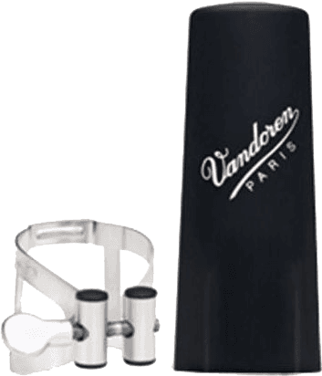 Vandoren M/O PEWTER FINISH LIGATURE Bb WITH PLASTIC CAP - LC51PP