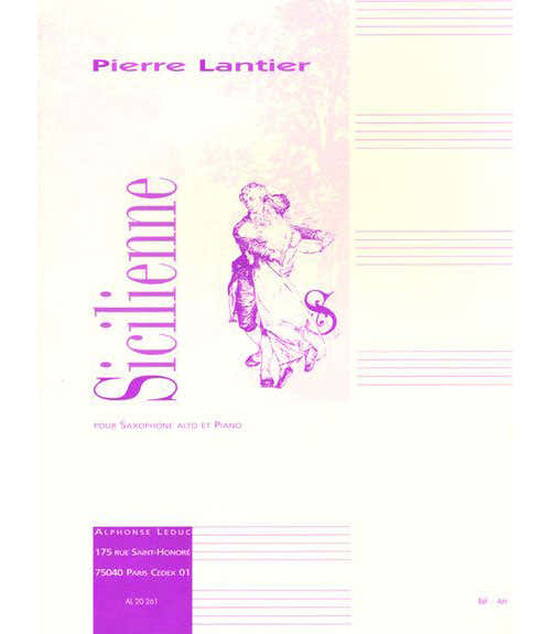 Leduc Lier Pierre - Sicilienne - Saxophone Mi B Piano
