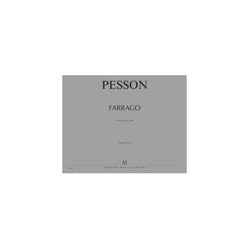 Lemoine Pesson - Quatuor À Cordes N°3 Farrago - 2 Violons Alto Et Violoncelle