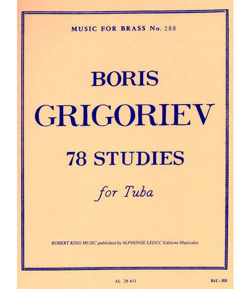 Leduc GRIGORIEV B. - 78 ETUDES - TUBA